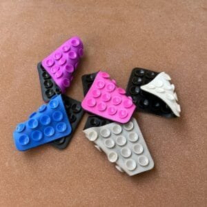Customized double sided sticky patches.